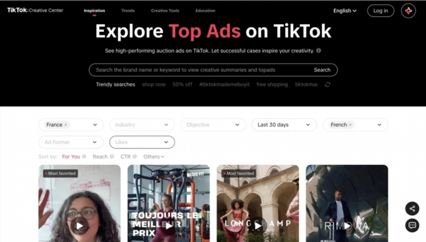 TikTok Creative Center