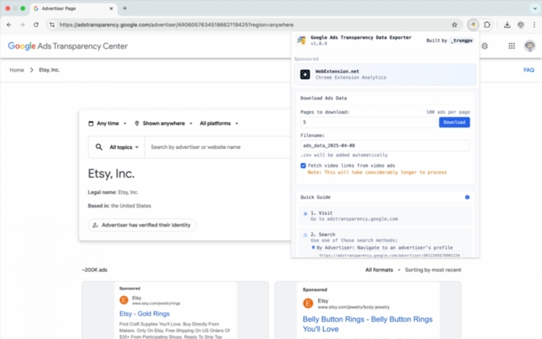 Google Ads Transparency