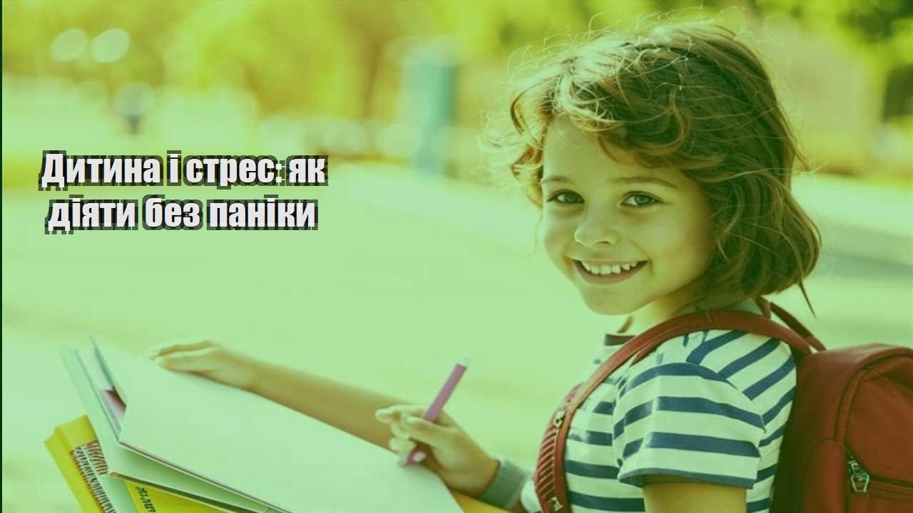 dytyna i stres yak diyaty bez paniky