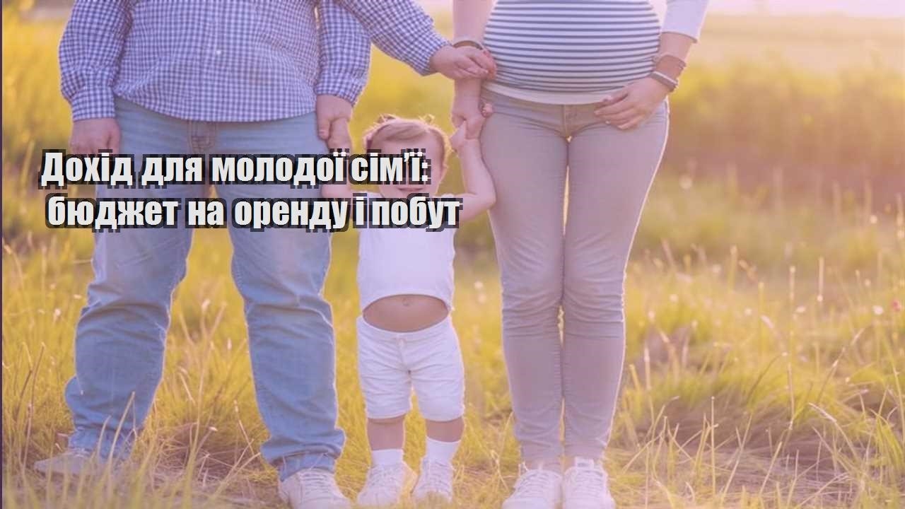 dohid dlya molodoyi simyi byudzhet na orendu i pobut