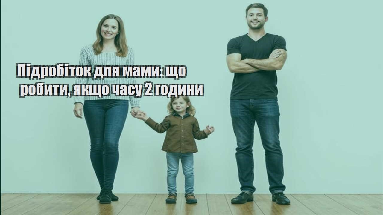 pidrobitok dlya mamy shho robyty yakshho chasu 2 godyny