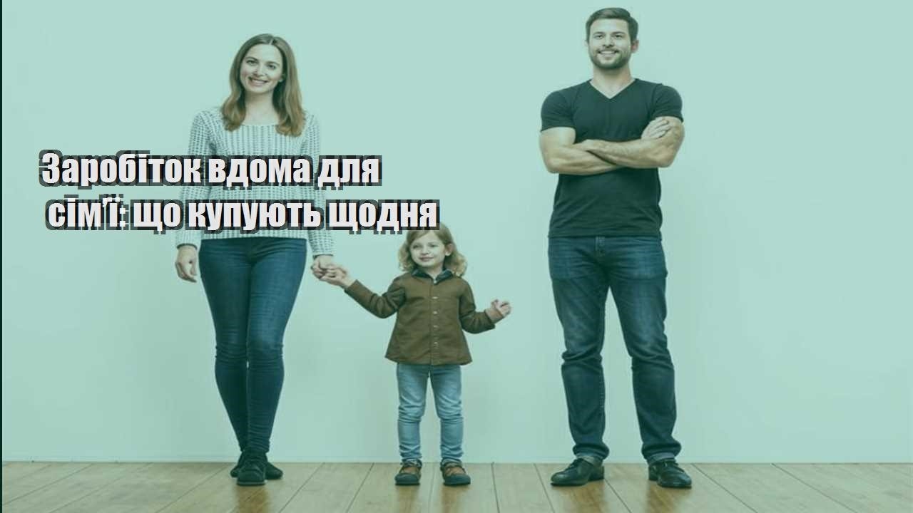Заробіток вдома для сім’ї: що купують щодня