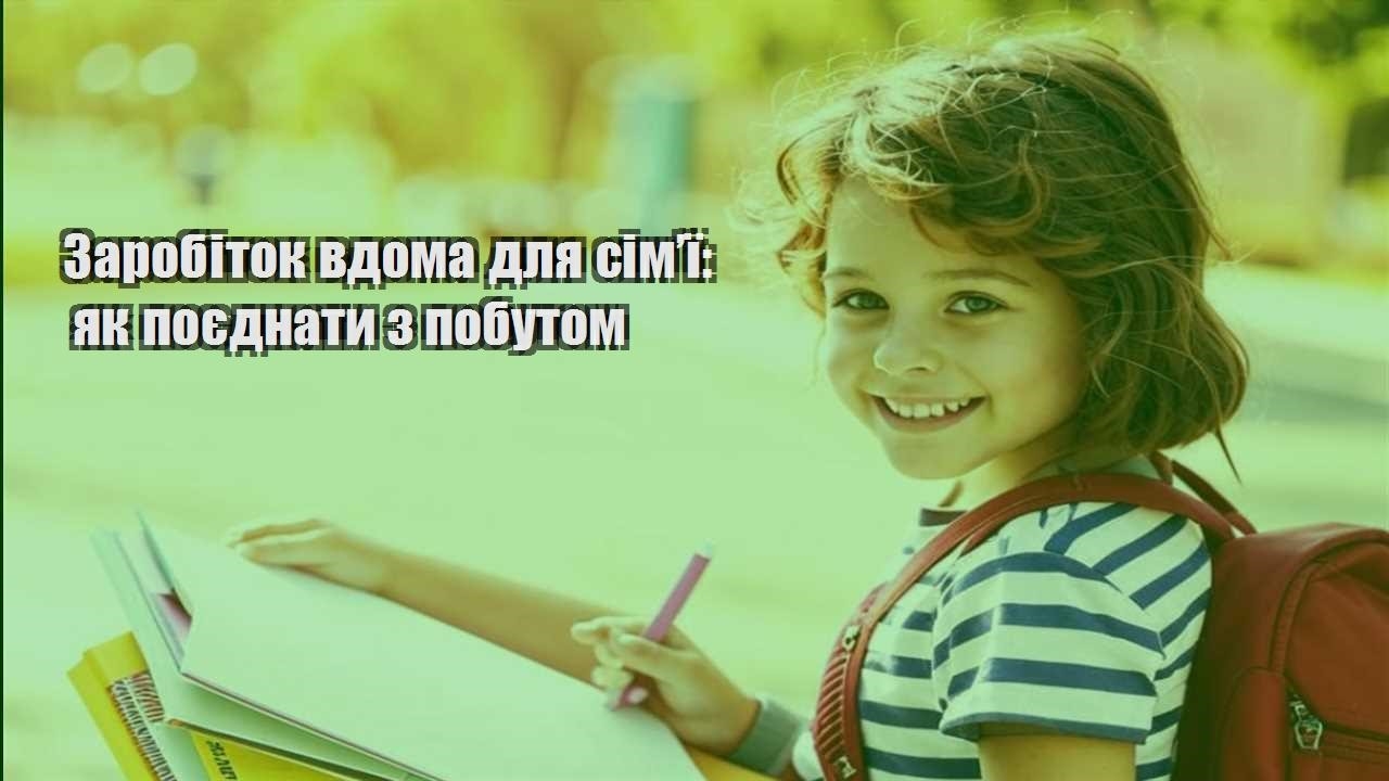 zarobitok vdoma dlya simyi yak poyednaty z pobutom