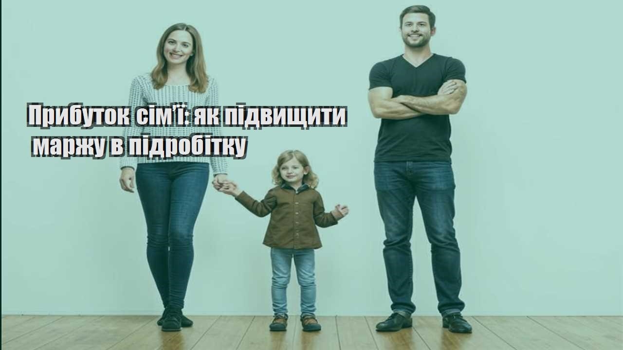 Прибуток сім’ї: як підвищити маржу в підробітку