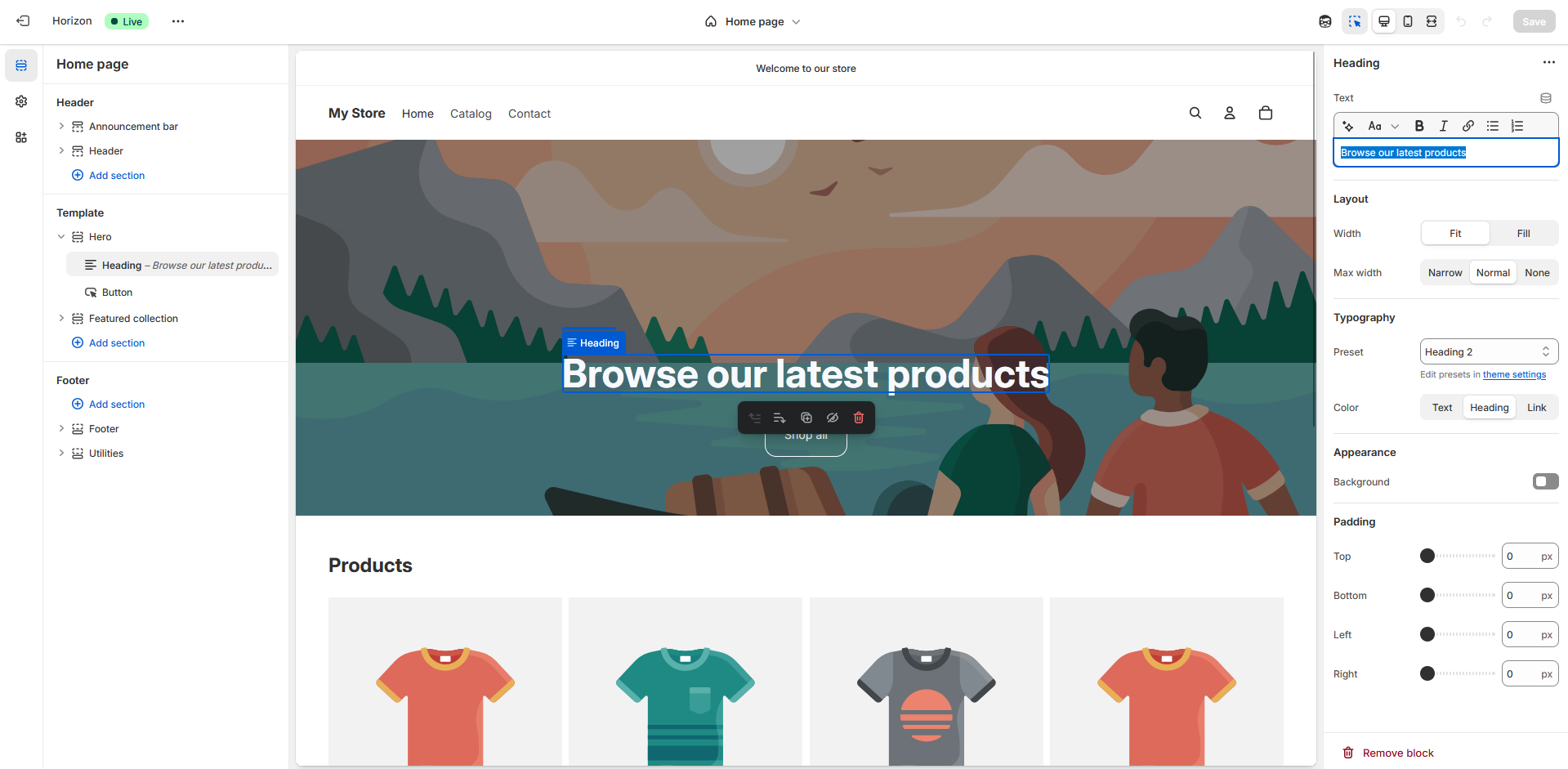 shopify opcdk
