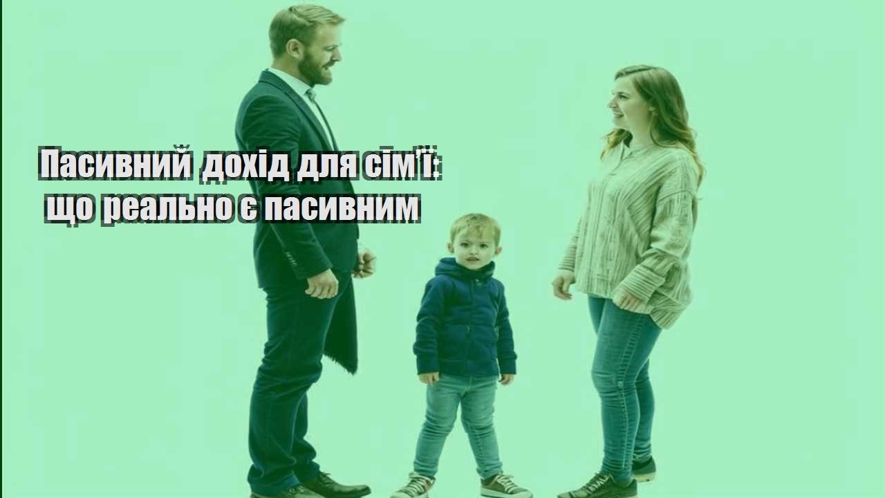 pasyvnyj dohid dlya simyi shho realno ye pasyvnym