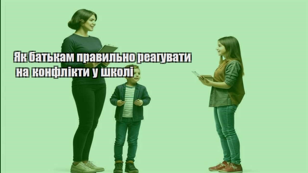 Як батькам правильно реагувати на конфлікти у школі